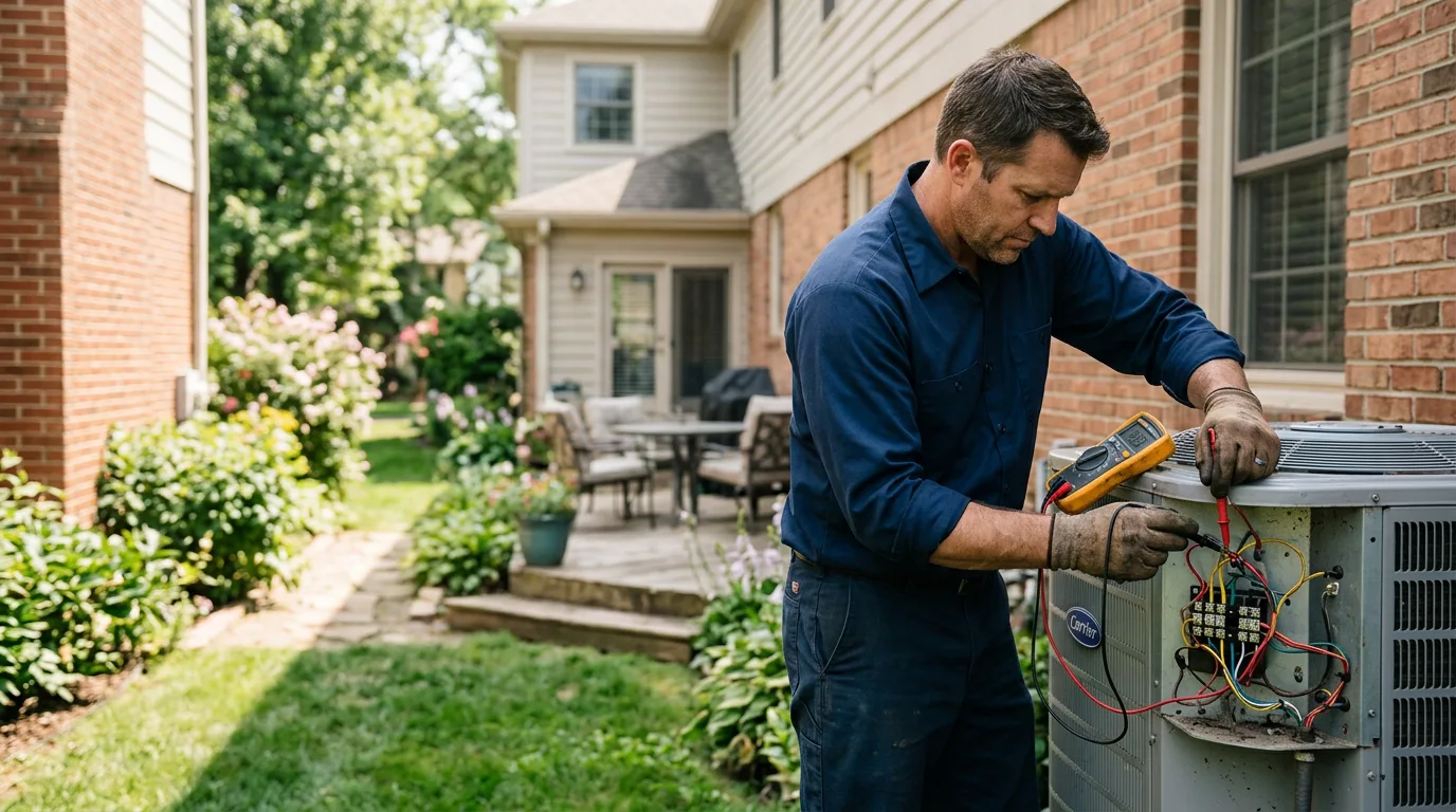 HVAC technician working near Mcroberts, KY